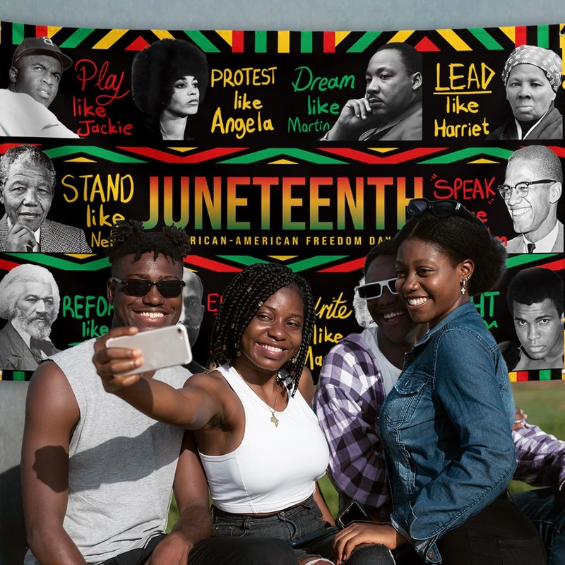Juneteenth Backdrop Happy Juneteenth Banner African American 19th June 1865