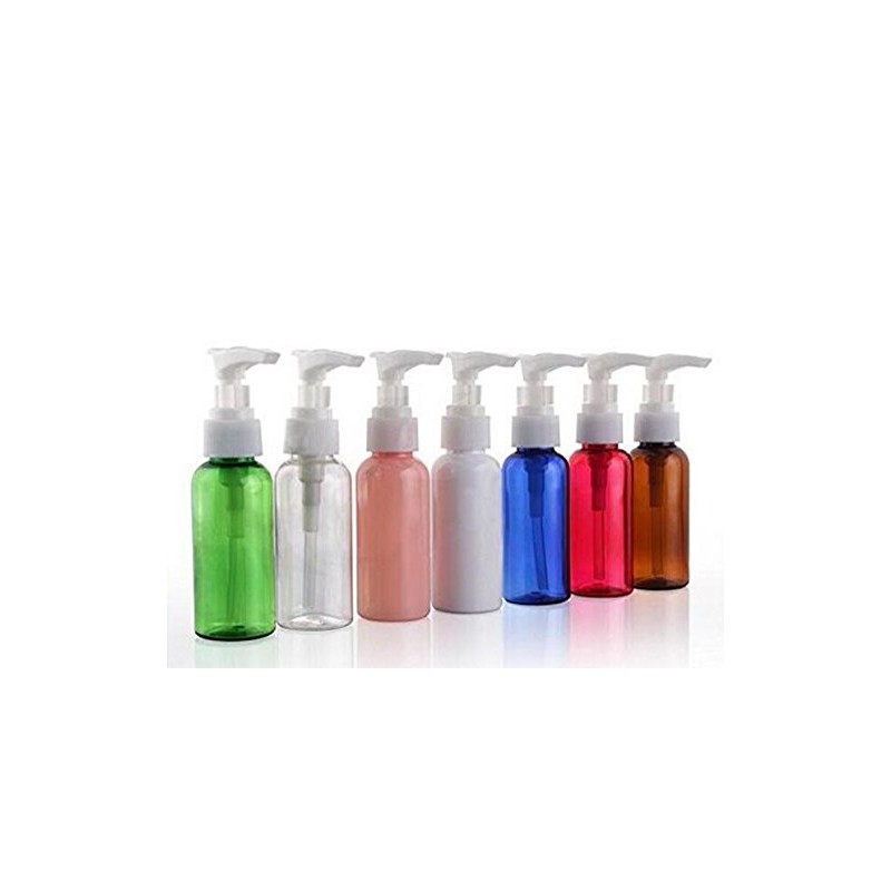 50ML(1.7 OZ) Multicolor Plastic with White Pumps Lotion/Soap Dispenser Bottle
