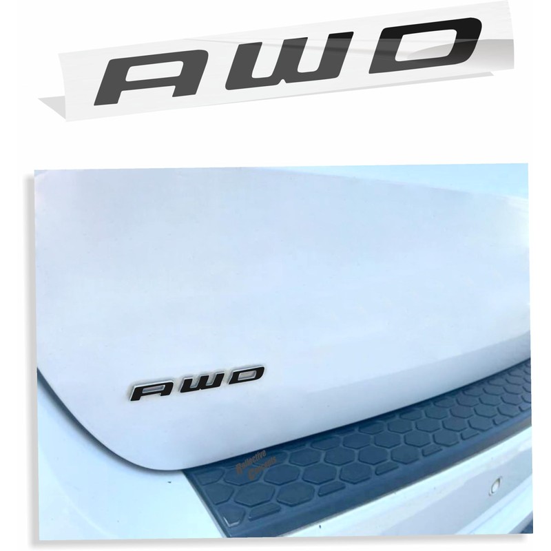 AWD Emblem Overlay Decal Sticker - 2011-2017 Durango - (Color: