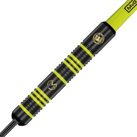 Winmau Michael Van Gerwen MvG Ambition - Juego de Dardos de Punta de Acero (24 g) con vuelos MvG y Ejes de Nailon (Tallos)