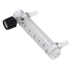 CNBTR Oxygen Air Gas Flowmeter Acrylic (LZQ-4 0.5-5LPM) with Control Valve for Oxygen Adjustable