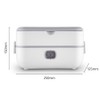 Electric Lunch Box Pluggable Heating Single / Double Layer Insulation