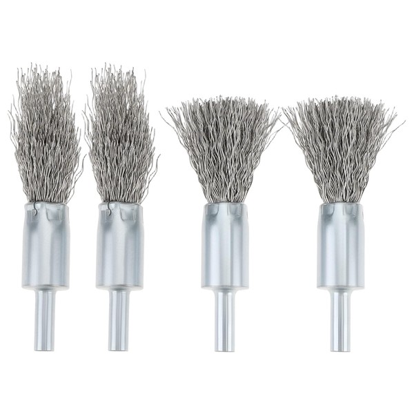 Create idea 4PCS De-Carb Brush Set 16x6mm Pointed and Flat