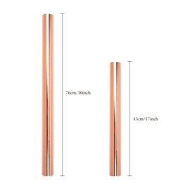 MAYPLUSS Jumbo Wrapping Paper Roll-81.8 sqft. Rose Gold Solid Color with Metallic Shine for Birthday, Christmas, Wedding, Baby Shower, Holiday, Bridal Shower-30in x 33ft