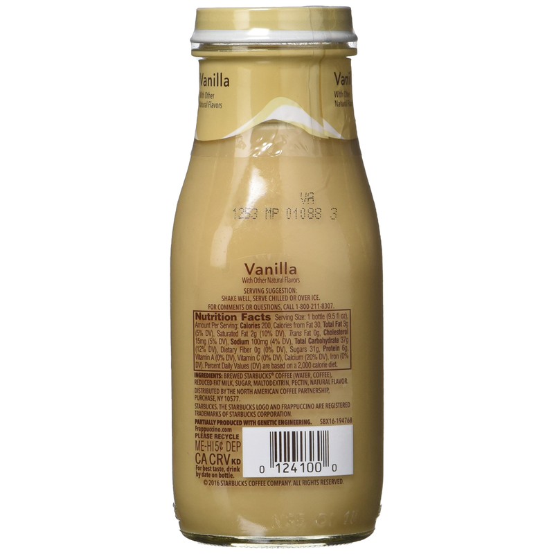 Starbucks Frappuccino Coffee Drink, Vanilla (9.5 Ounce ., 15 Pk.),