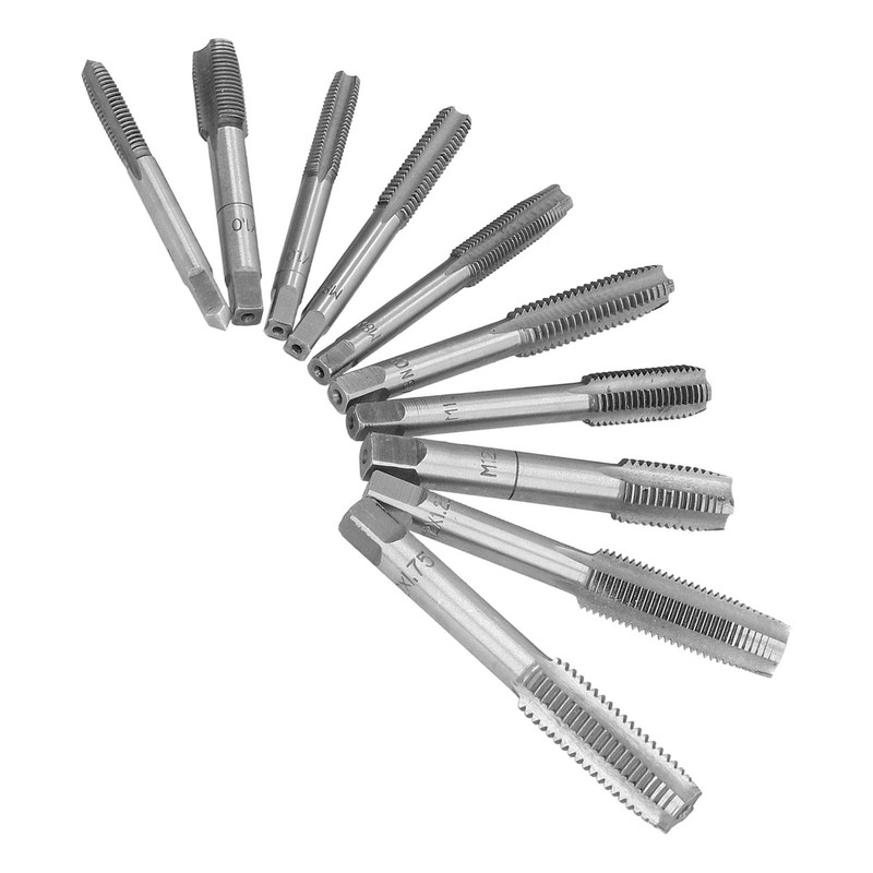 Hand Tap Set HSS Screw Thread Cutter Tapping Bit Manual