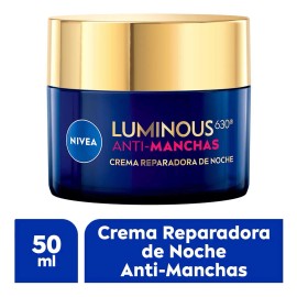 Crema Facial Noche Nivea Luminous Ácido Hialurónico 50ml Todo Tipo Piel