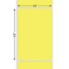 Yellow 4" x 6" Direct Thermal Shipping Labels, 1" Cores,