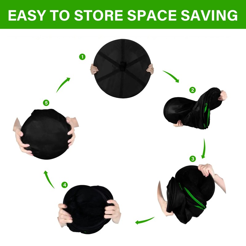 iPower 2ft 8-Layer Foldable Herb Mesh Rack with Zippers Hanging