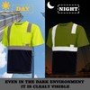solarika High Visibility Quick Drying Safety Shirt,with Pockets and Reflective