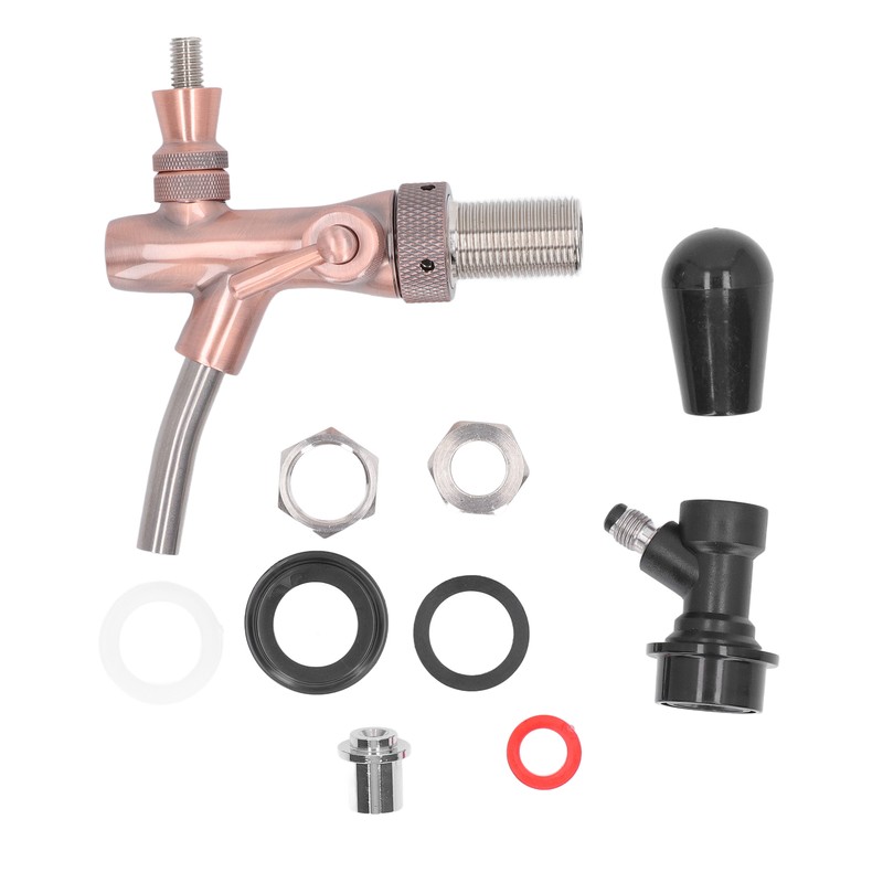 G5/8 Beer Faucet Brass Stainless Steel Beer Tap Adjustable Beer