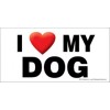 I (Heart) Love MY DOG Large Size Car Fridge Magnet