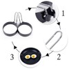 Egg Ring 2-Pack Stainless Steel Egg Rings with Anti-Scald Folding