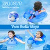 LAYCOL Baby Swimming Float with UPF50+ Sun Canopy Baby Floats