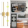 Battery Operated Wall Sconces Set of Two: Dimmable Wireless Wall