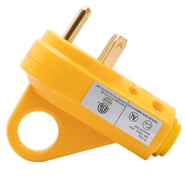 DEALTUS ETL Certified NEMA TT-30P 30A 12V Yellow Camper Trailer Electrical Plug