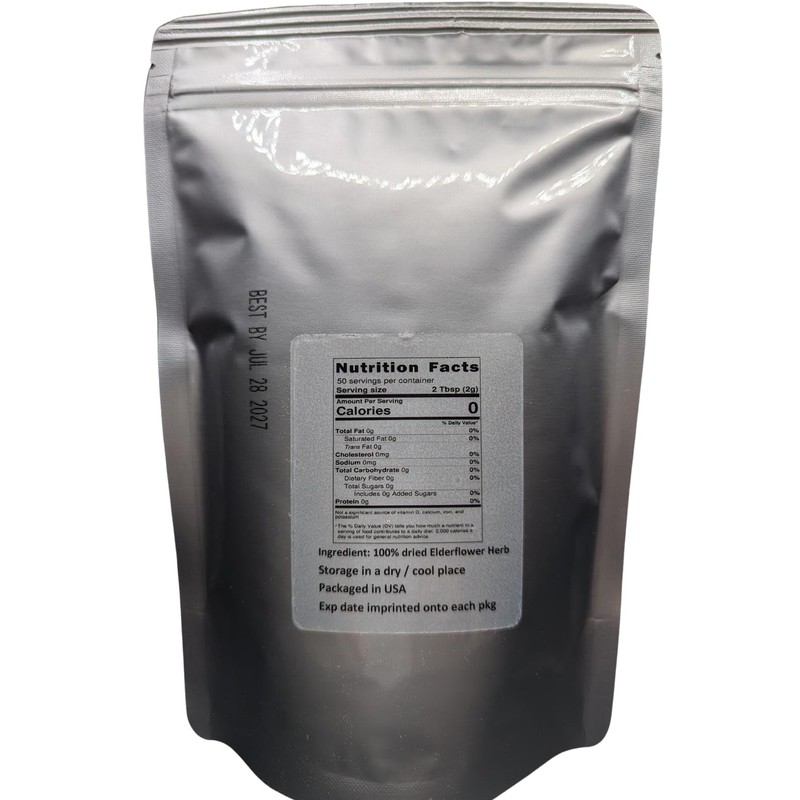 Elderflower Herbal Tea - Loose Leaf 100% from Nature (2