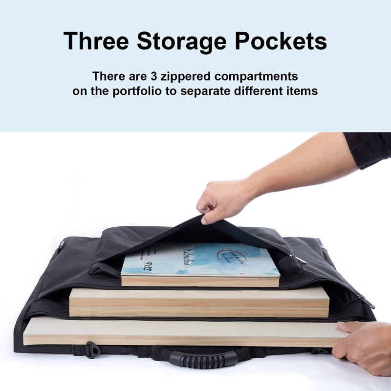 JJRING 18x24 Art Portfolio Tote Bag - Large Carrying Storage