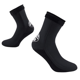 YJZQ 3mm Neoprene Wetsuit Socks Thermal Anti-slip Scuba Diving Socks Fins Socks Water Snorkeling Socks for Men Women Swimming Sailing Kayaking Surfing Water Sports Thermal Socks