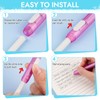 Pencil Style Eraser Pen Set, 3 Retractable Erasers + 9