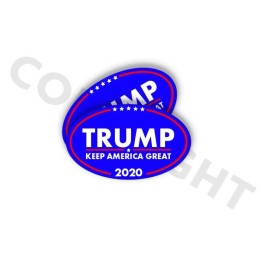 TRUMP 2020 KEEP AMERICA GREAT Political Bumper Sticker  - 2 PACK Trump Decals