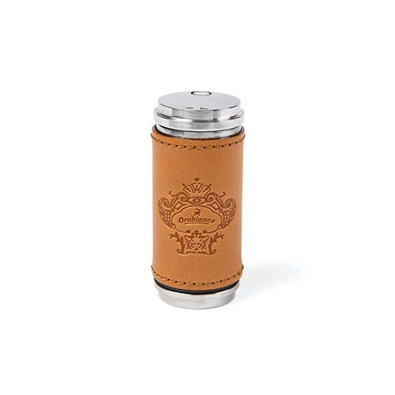 Portable Ashtray, Orobianco, Stylish, Brand (Light Brown) ORA-22LB