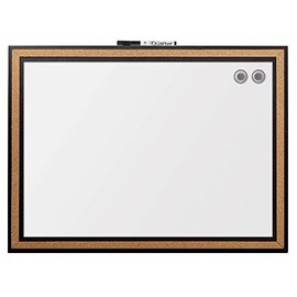 Quartet Dry-Erase Board/Whiteboard, 17"x23", Magnetic, Cork Frame (13765)