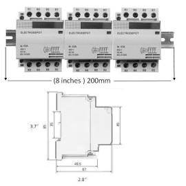 Electrodepot 12 Pole Contactor 50A Lighting 4x3 Silent N/O 120V 110vCoil, 30Amp 40A 30A 40Amp