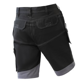 WORK IDEA Builder Work Shorts for Men - Durable Summer Combat Shorts - Multi Pocket Detachable Flight Pocket Shorts, gray