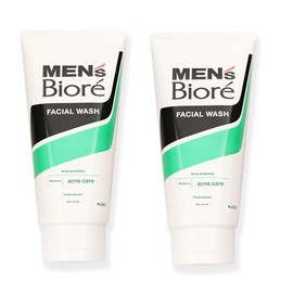 GASHINA STORY Limpiador Facial Bio-Re Men Double Control (130 G, 2 Unidades) - Gel Limpiador Facial Refrescante Con Mentol - Cosmtica Japonesa -...   