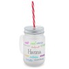 Printplanet Drinking Glass with Handle and Straw – TM) Printed