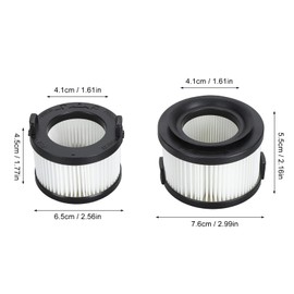 Vacuum Filter Compatible with Levoit Vortex IQ 40-RF, 1 Main Filter, 2 Pre-Filters, High Efficiency, Vacuum Filter Replacement for Clean Indoor Air