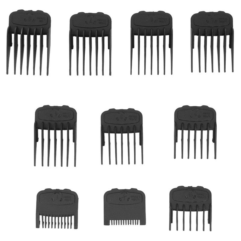 10pcs Hair Clipper Guide Comb Universal Clear Number Guide Comb