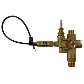 1/2" Compression Top Inlet for Copper Tubing, Combo Unloader Pilot Check Valve with Throttle Control Cable for 6.5HP Max Gas air Compressors (125-150 PSI, 12" Throttle Control Cable & Unloader Valve)