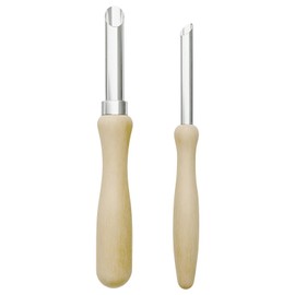 EBQOSK Straw Hole Puncher with Wooden Handles, Stainless Steel Tool for Creating Holes in Plastic Cups & Containers, Ideal for DIY Projects, Party Supplies & Beverage Service