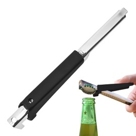 Effortless Arthritis Jar Opener,Hand Can Opener,Easy Open Lid Opener,Black Non-Slip Bottle Opener,Stainless Steel Can Opener Manual Lid Opener,Multifunctional Lid Opener for Weak Hands Seniors