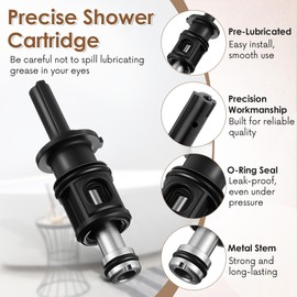 Avenuebool Shower Cartridge and Handle Replacement, Compatible with 9742920 S742920 and 940-240, Compatible with Pfister Avante Series Single Handle Lavatory, Tub and Shower Faucets(Metal Stem)