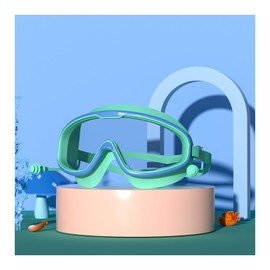 BINGONE HD children's large frame waterproof and anti-fog swimming goggles, Kids Swim Goggles Age 2-6, Toddler Goggles No Tangle,G oggles for Kids Toddler 3-15 (G)