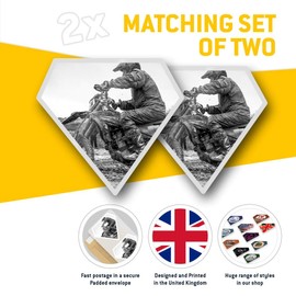 2 x Diamond Stickers 7.5 cm - Off Road Motocross Motorbike Biker Fun Decals for Laptops,Tablets,Luggage,Scrap Booking,Fridges, #14530