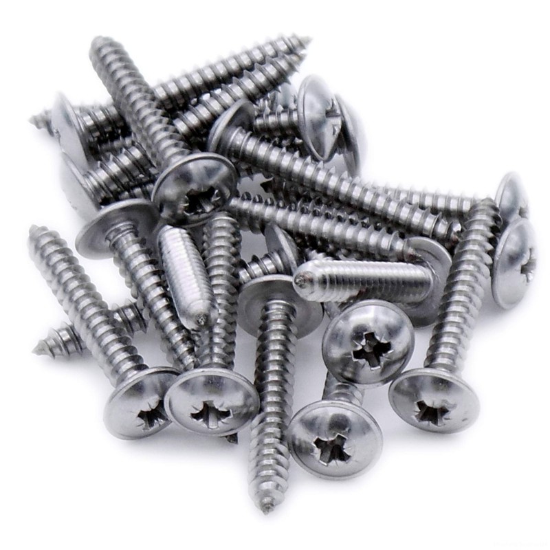 No.6 x 1 (3.5mm x 25mm) Pozi Flanged Self-Tapping Screw