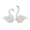 JATYFING 2pcs Crystal Swan Home Decor Crystal Figurines Anniversary,Birthday for