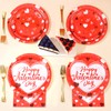 Cheery Land Valentines Plates and Napkins Sets - Serves 25