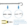 YINGFENG 10 Pack 9.5 Inch Black Hanging Chains, Garden Plant