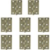 8 PCS 2.5-inch Door Hinges, Bearing Hinges for Small Furniture