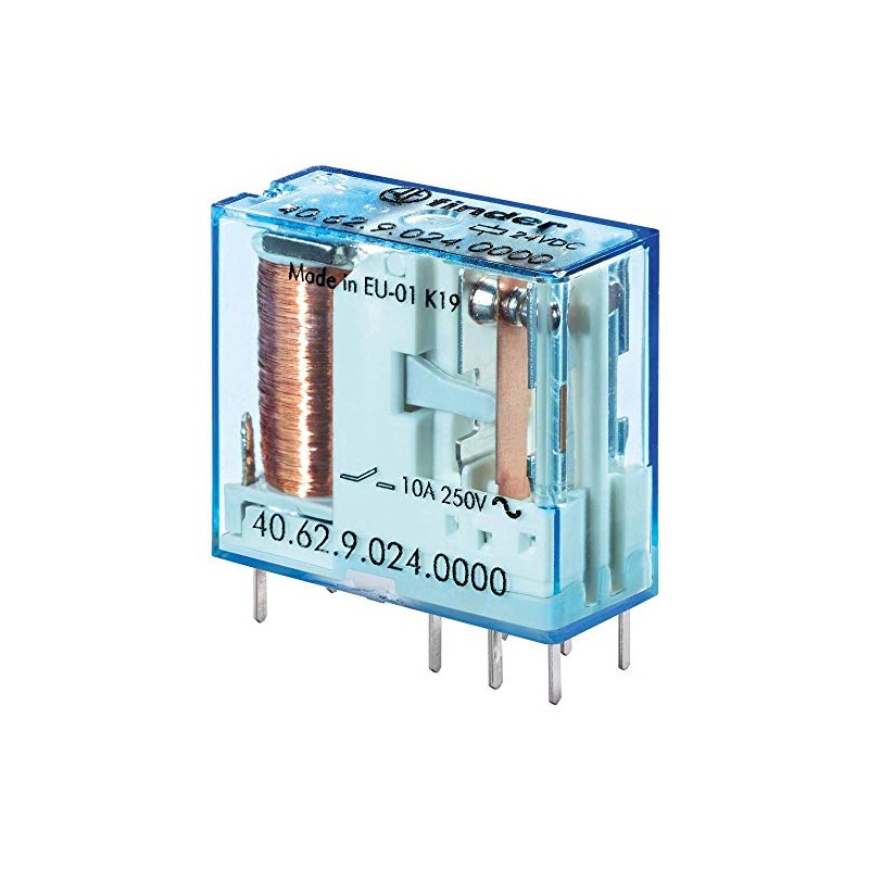 finder 40.62.9.024.0000 Print Relay 24 V/DC 10 A 2 Changer