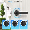 HEI LIANG Fingerprint Smart Door Lever,Keyless Entry Door Handle with