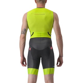 Castelli Free Sanremo 2 Sleeveless Tri Suit - Men's Electric Lime/Niagara Blue, M