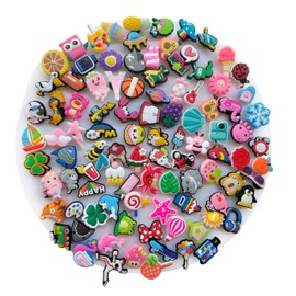 30, 50, 100pcs Random Shoe Charms for Boy Girls Women Men, Cool and Sweet Shoe Decoration Charms for Shoe Decoration Accessories | Waterproof PVC Material (Different 30 Pcs)