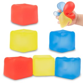 Fidget Toy Stress Cube 3 Pack - Collectible Stress Cube Squishy Balls - Slow Rising Stress Balls Stretchy Fidget Ice Cube for Anxiety Stress Relief, Maltose Filling
