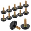 sourcing map 12Pcs M6 Thread Furniture Feet Levelers, 23x19mm Adjustable